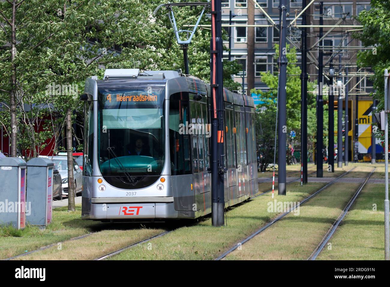 Tram tramway transport rotterdam hires stock photography and images