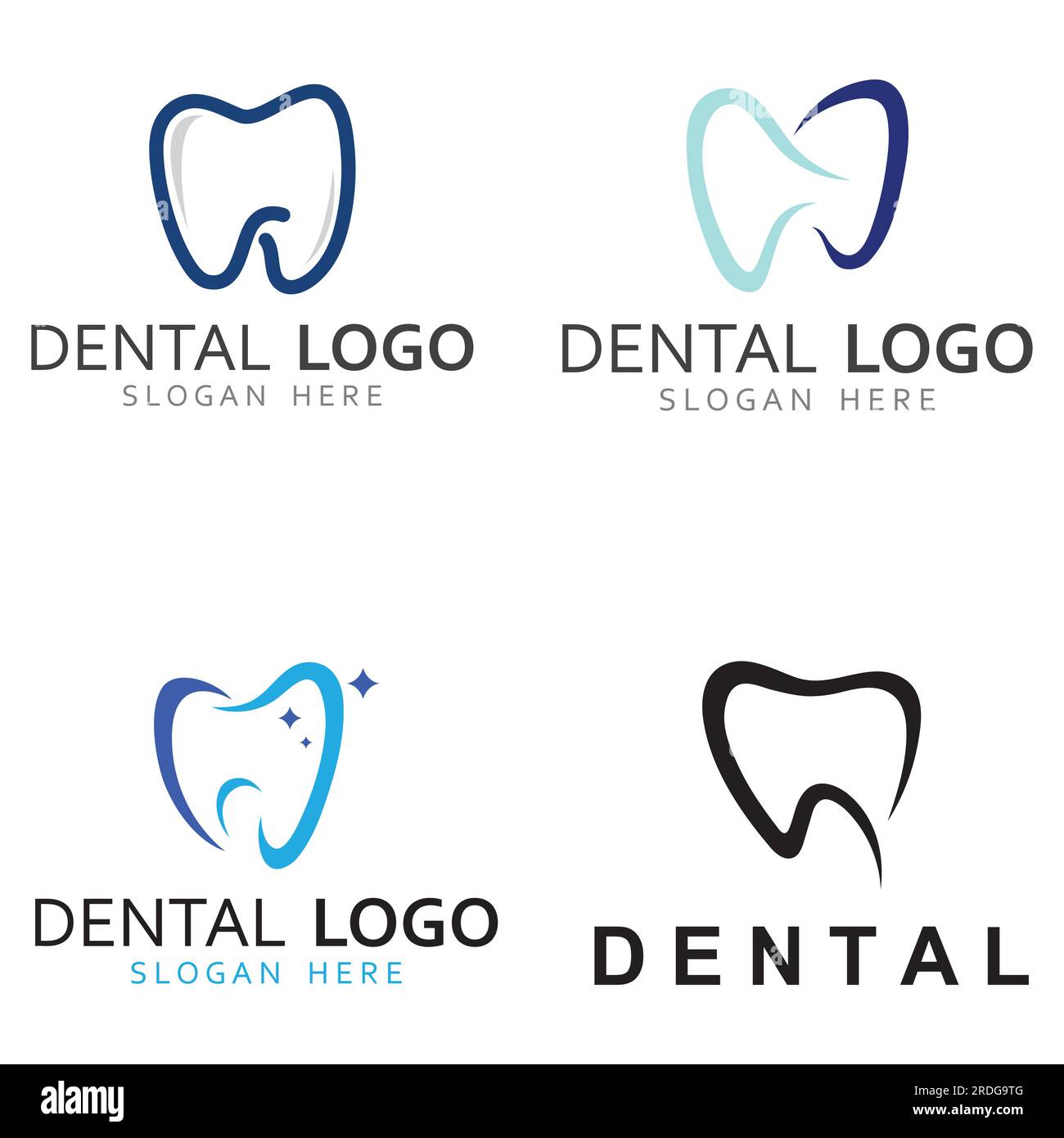 Dental logo, logo for dental health, and logo for dental care. Using