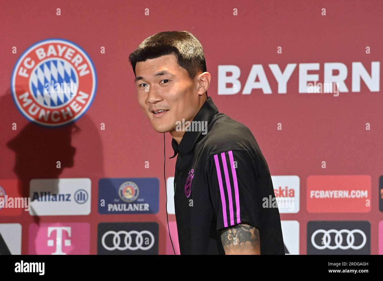 Munich. 21st July, 2023. Minjae KIM (FC Bayern Munich) in front of the ...