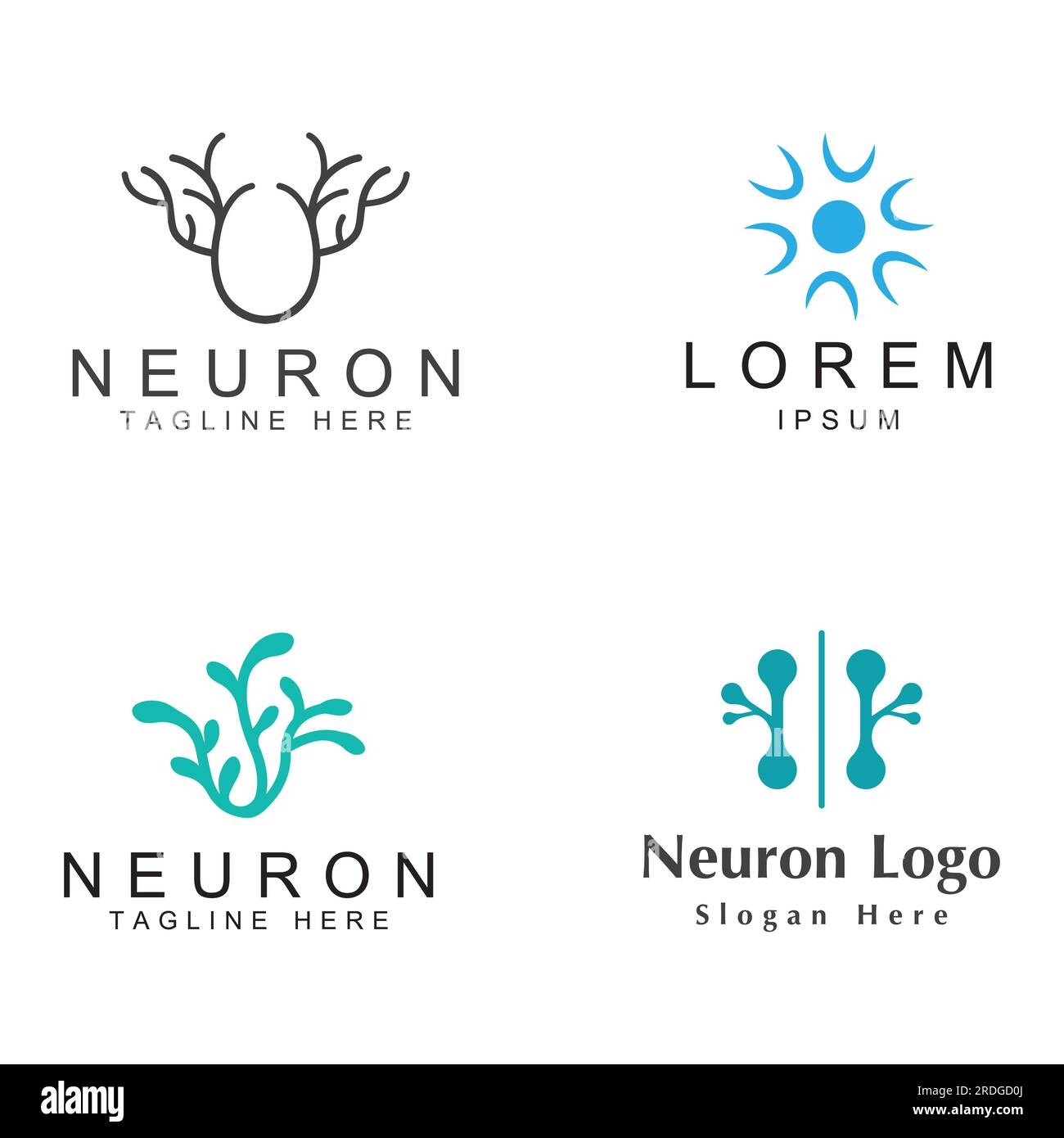 Neuron logo or nerve cell logo with vector concept Stock Vector Image ...