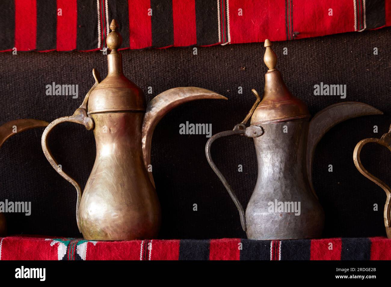 Coffee pots, Wadi Rum, Aquaba, Jordan Stock Photo Alamy