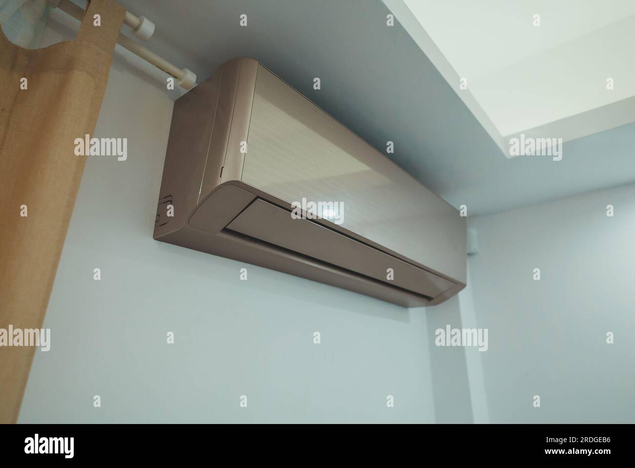 Air conditioner inverter mounted on the wall Stock Photo Alamy