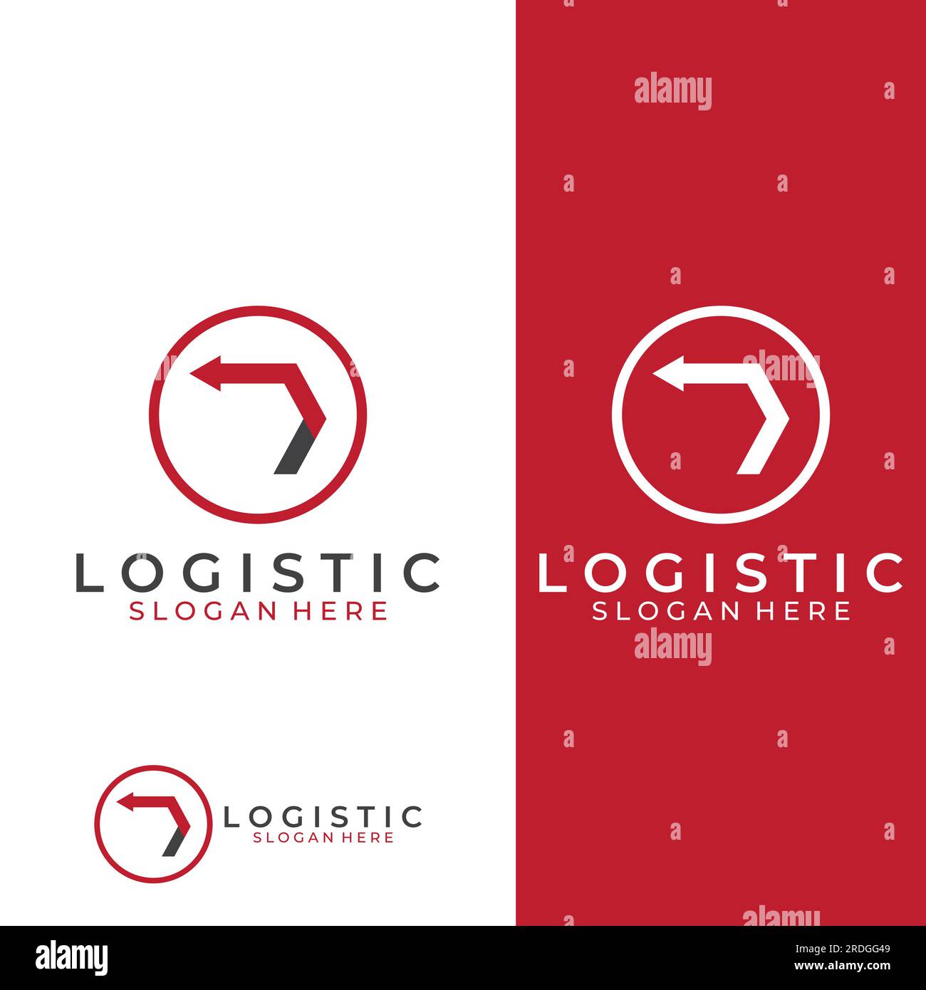 Logistics company vector logo, arrow icon logo, fast digital delivery ...