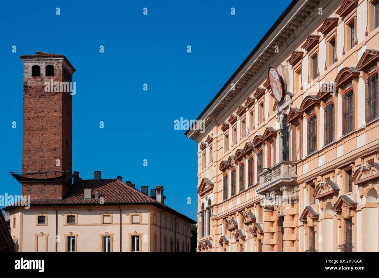 Italy, Lombardy, Pavia, Almo Collegio Borromeo Palace by Pellegrino Tibaldi date 1588 Stock Photo