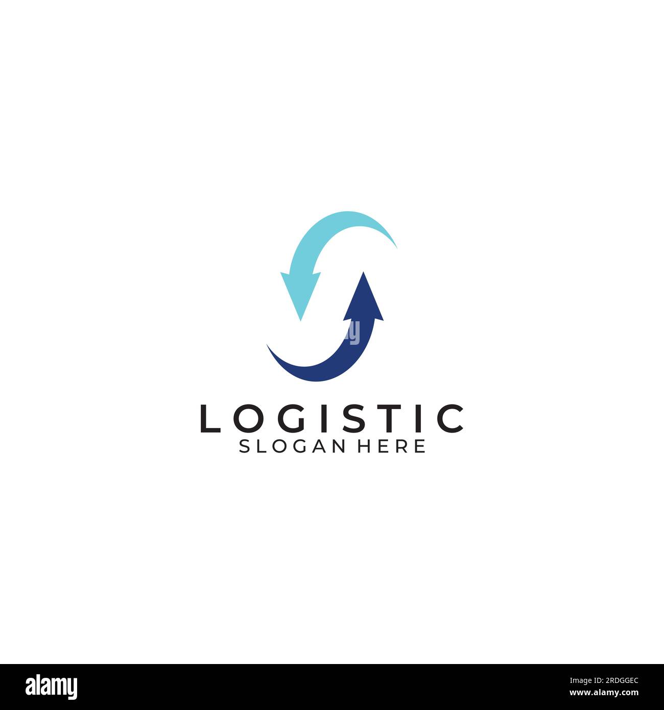 Logistics company vector logo, arrow icon logo, fast digital delivery ...