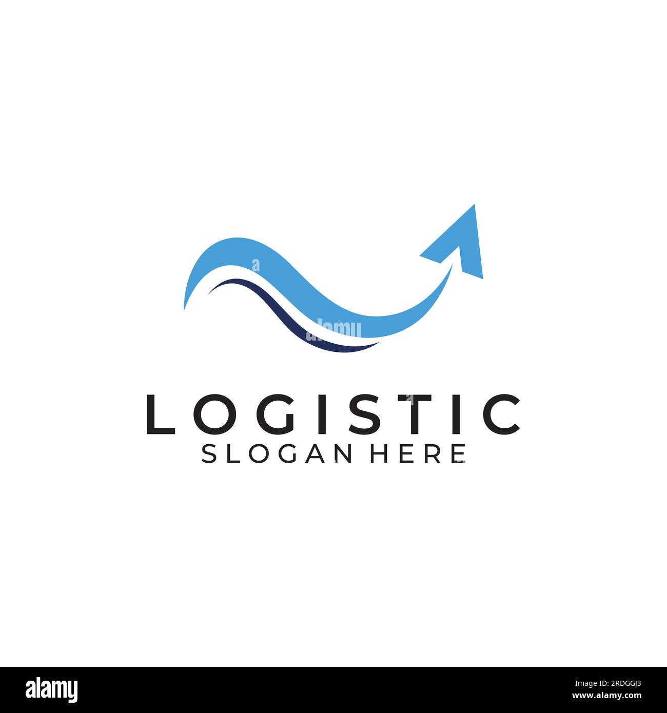 Logistics company vector logo, arrow icon logo, fast digital delivery ...
