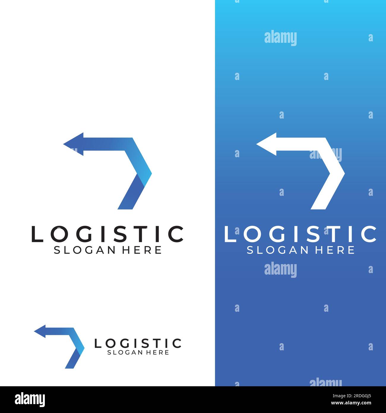 Logistics company vector logo, arrow icon logo, fast digital delivery ...