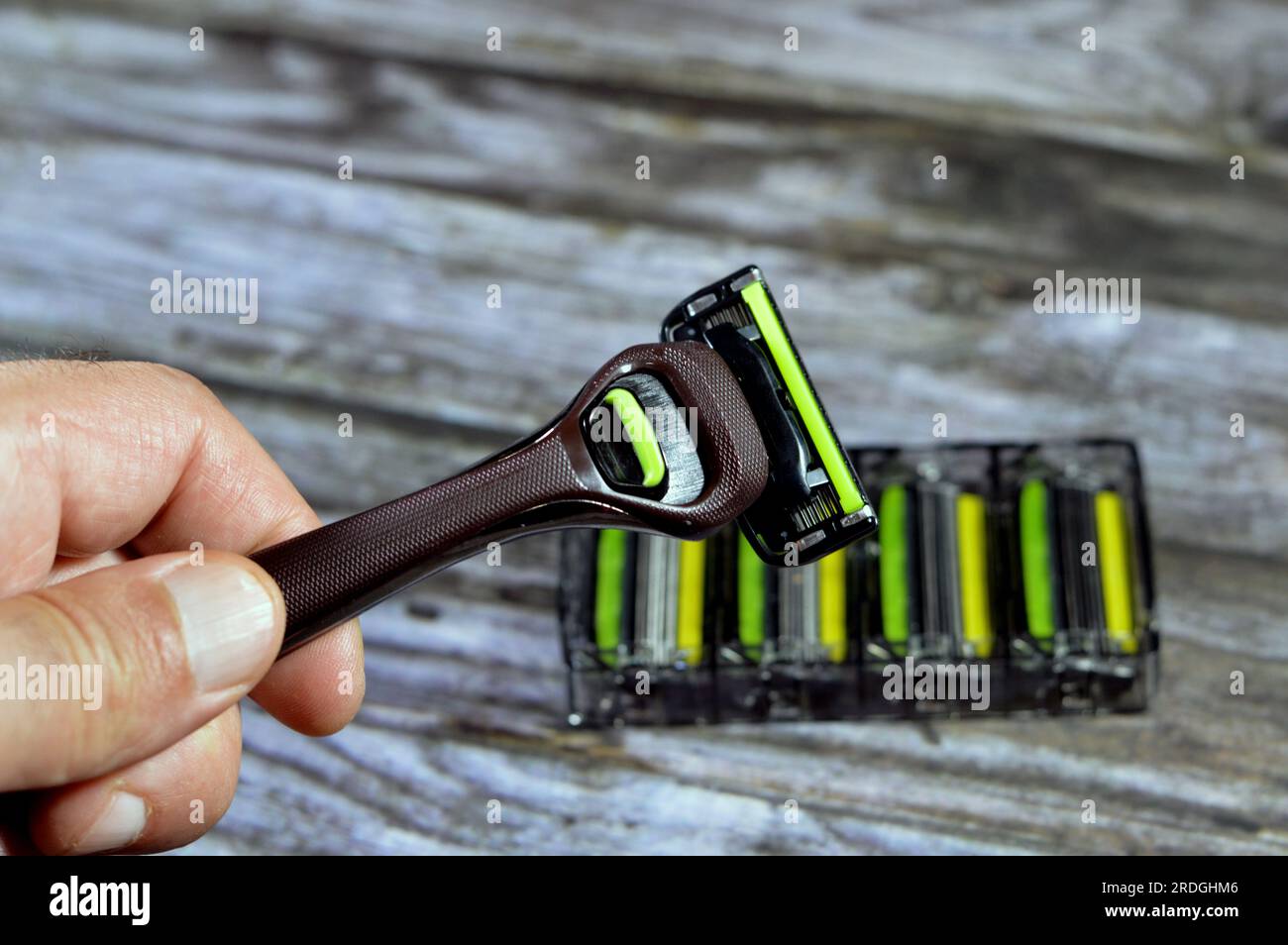 Six blade razor system with trimmer, smooth shaving with a patented six