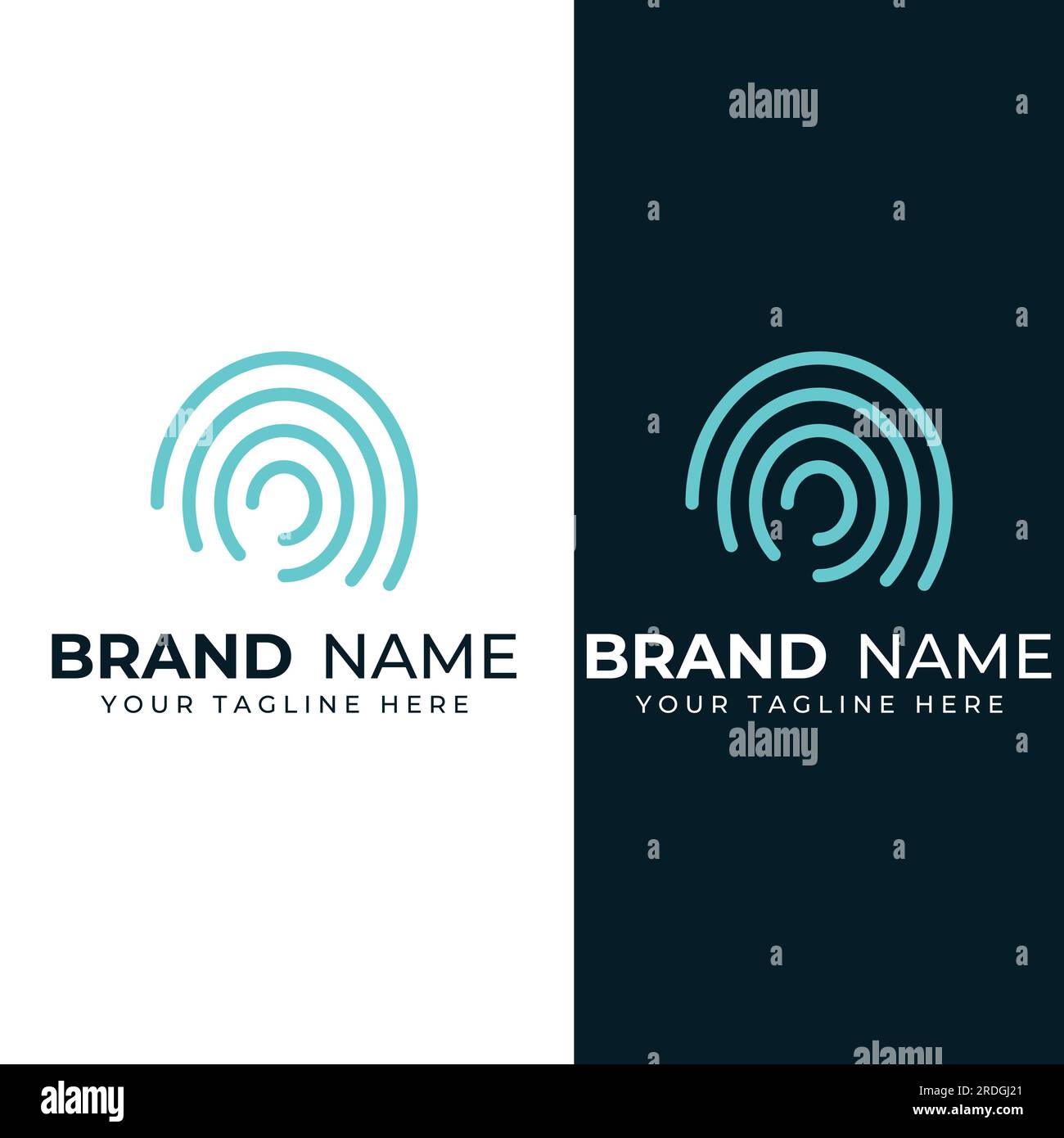 Fingerprint logo,fingerprint scan logo for business card identity ...
