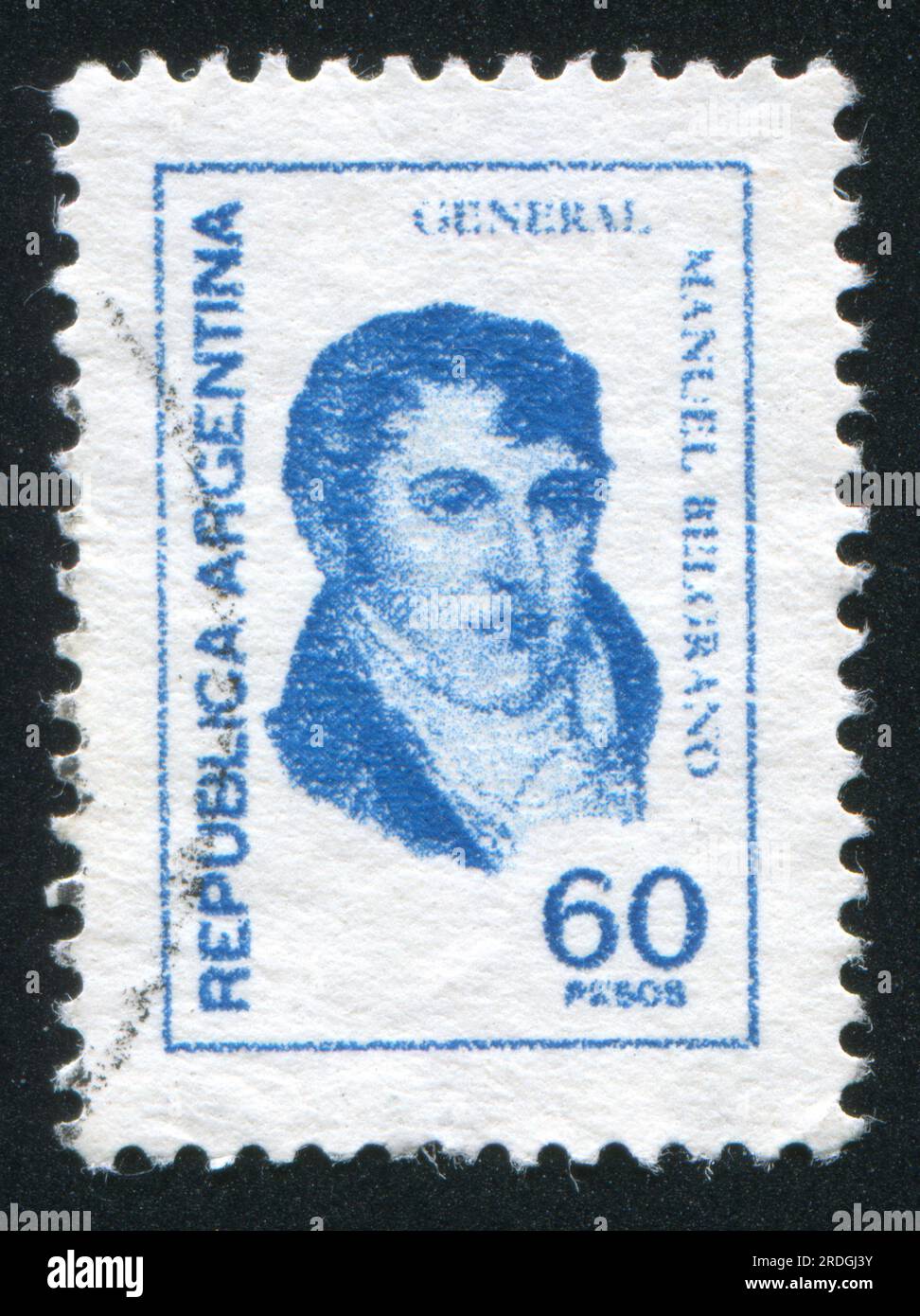 ARGENTINA - CIRCA 1970: stamp printed by Argentina, shows  Manuel Belgrano, economist, lawyer, politician, and military leader, circa 1970 Stock Photo
