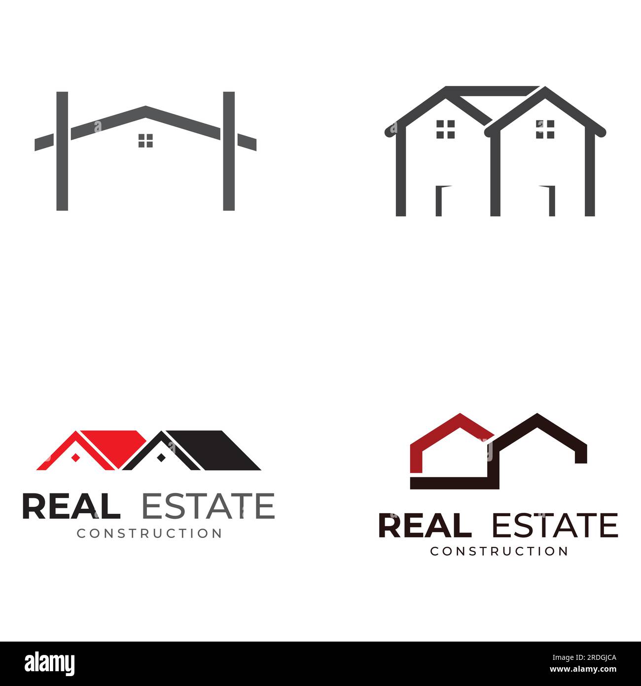 Residential, property, hotel and apartment business logos Stock Vector