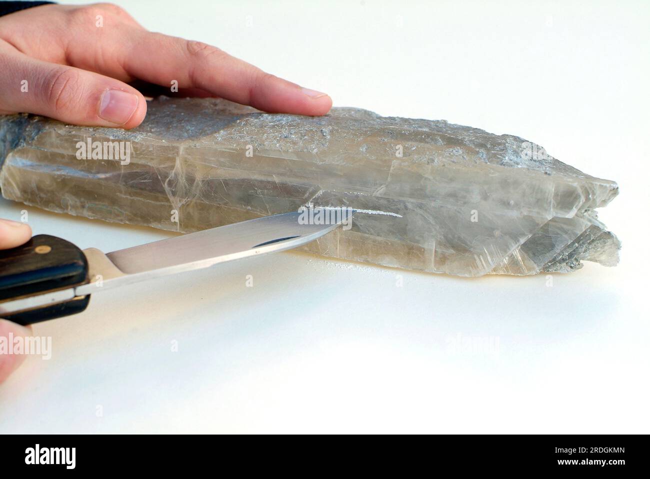 Checking The Hardness Of Gypsum Mineral Gypsum Have Hardness 2 In The Checking The Hardness Of Gypsum Mineral Gypsum Have Hardness 2 In The
