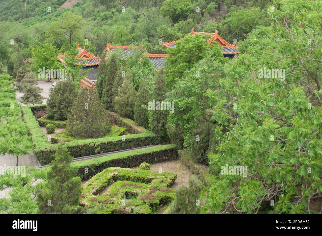 Great Wall Garden Stock Photo Alamy