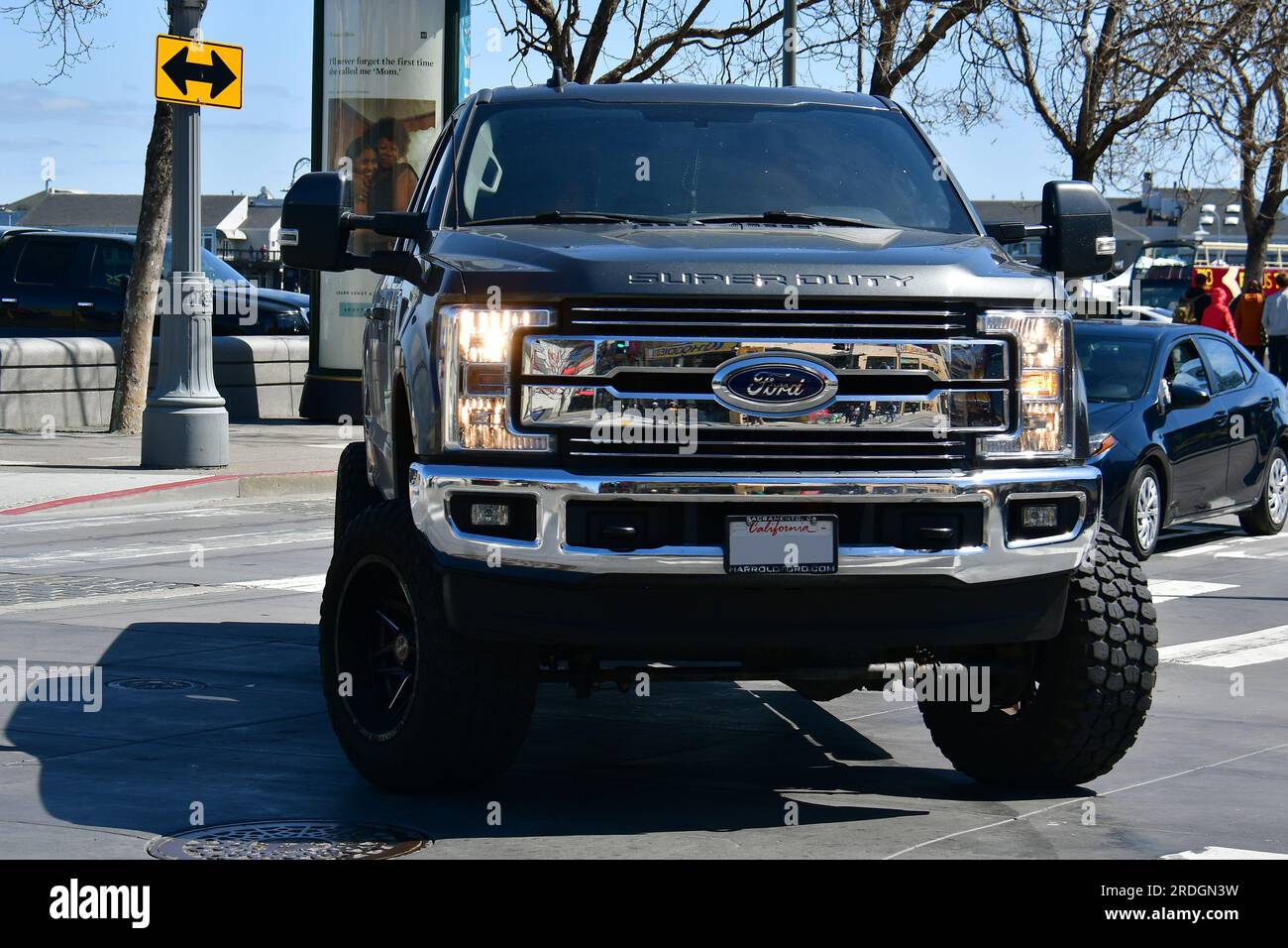 Ford Super Duty pickup car, San Francisco, California, USA, North