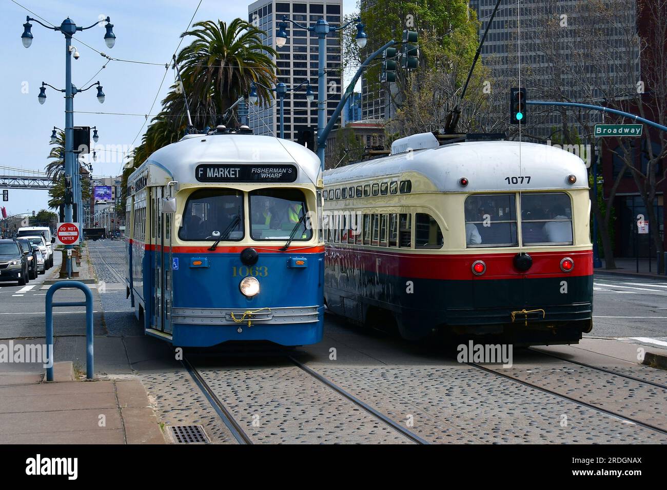 PCC (Presidents' Conference Committee) tram, PCC streetcar, San Francisco, California, USA