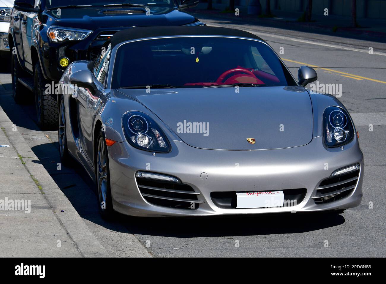 porsche boxster - front license plate 