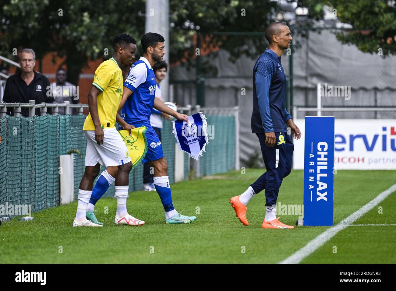 Oostakker, Belgium. 21st July, 2023. Gent's Tarik Tissoudali pictured