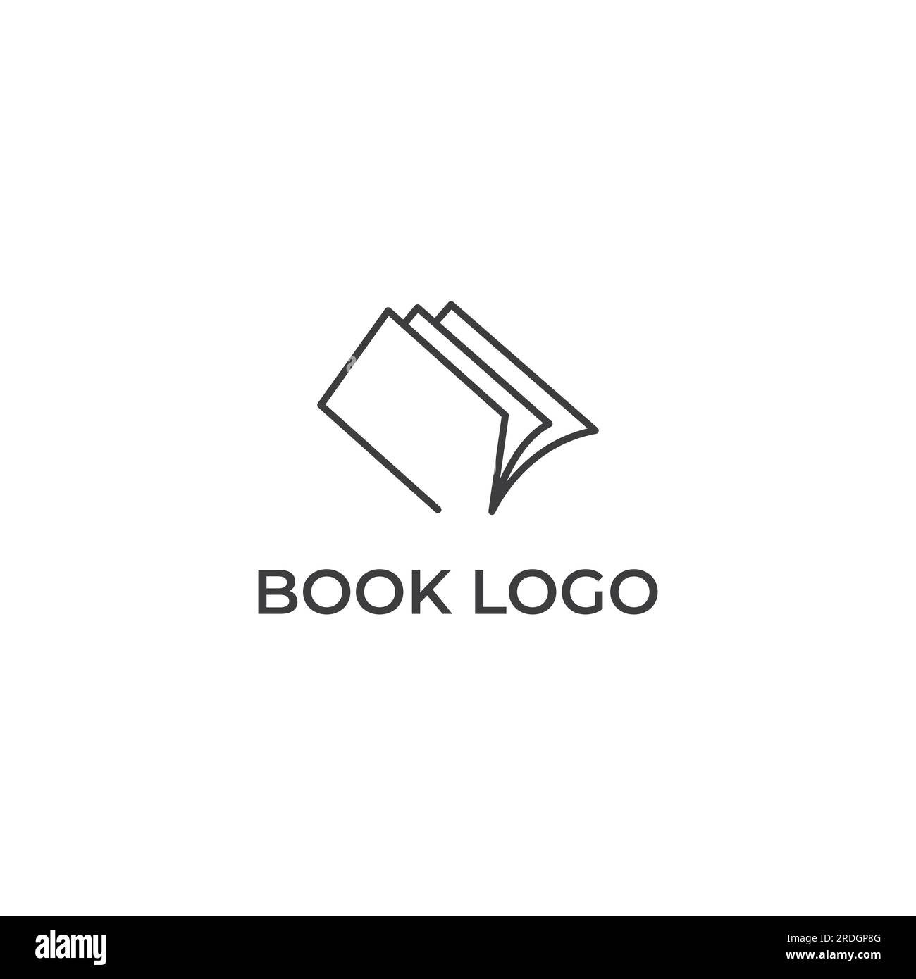 Educational digital book and online knowledge learning book logo and symbol vector icon. Stock Vector