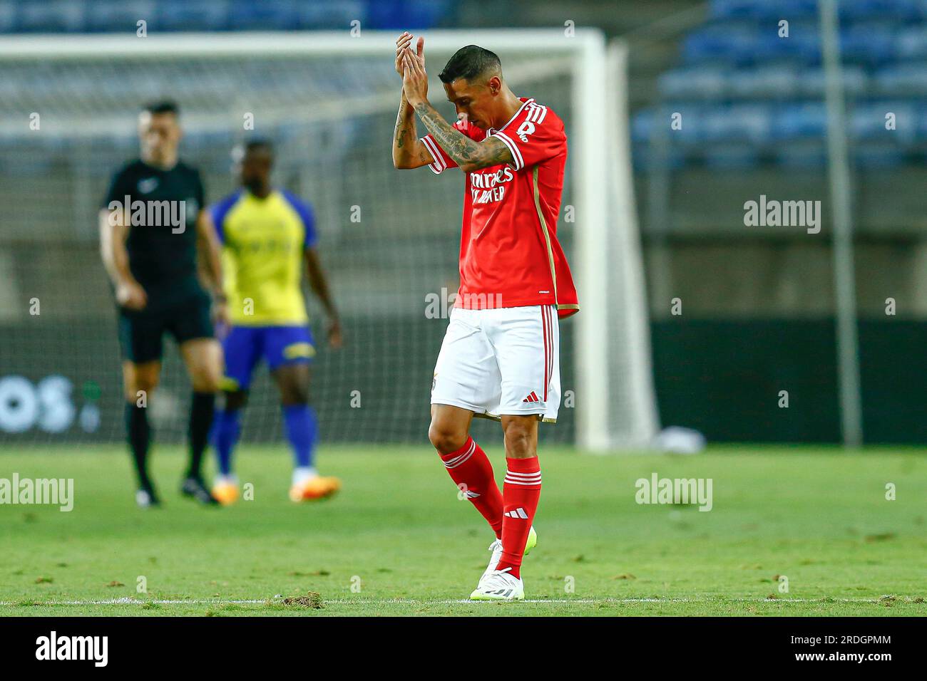Faro, Portugal. 20th July, 2023. Angel Di Maria of Benfica during the Algarve  Cup match, between Al Nassr and Benfica played at Algarve Stadium on July  20 2023 in Faro, Spain. (Photo