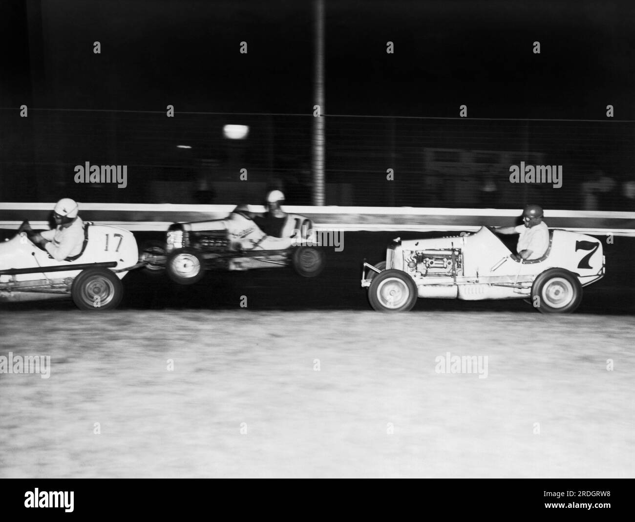 New York, New York c. 1940 Wes Saegesser (7), the one armed race car