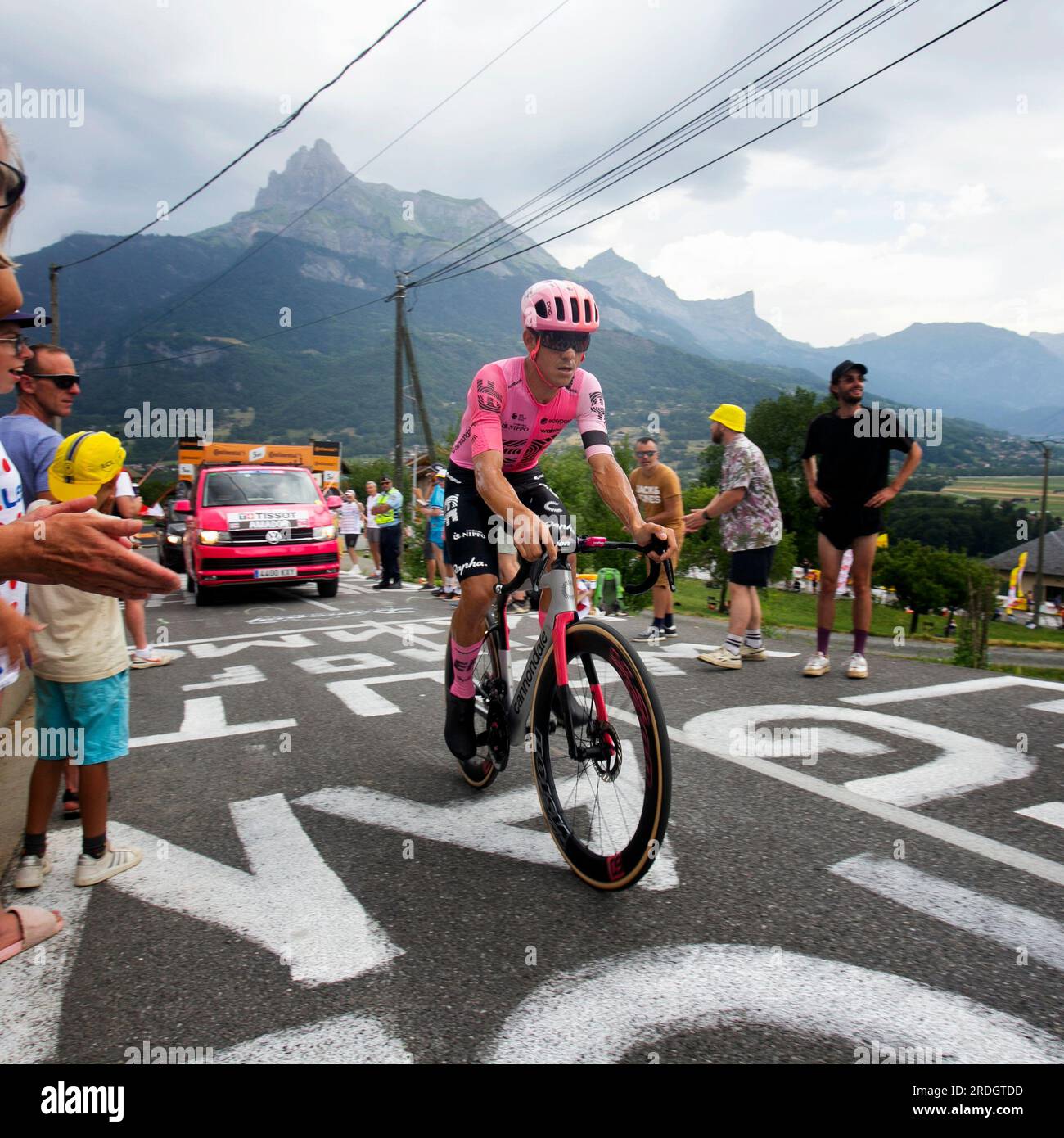 Domancy, France 18th July 2023: ANDREY AMADOR (EF EDUCATION - EASYPOST USA) in the time trial stage at Tour de France. Stock Photo