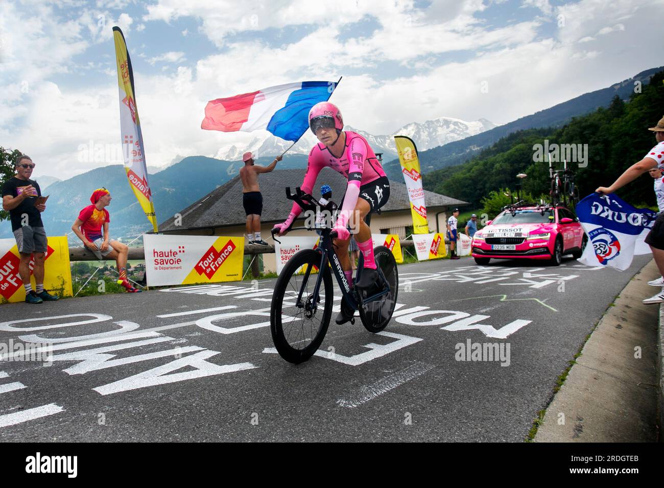 Domancy, France 18th July 2023: MAGNUS CORT NIELSEN (EF EDUCATION - EASYPOST USA) in the time trial stage at Tour de France. Stock Photo