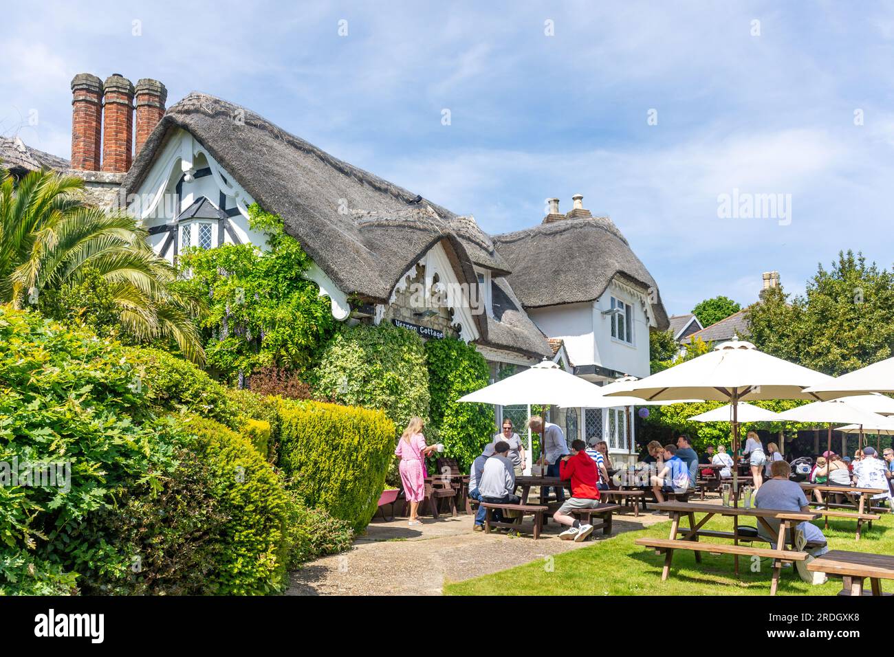 Beer Garden at Vernon Cottage Restaurant, Eastcliff Road, Shanklin