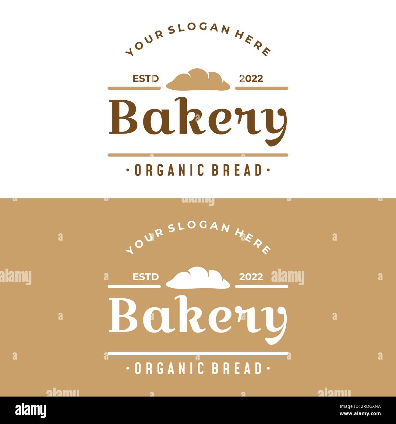 Retro wheat bread logo template. Badge for bakery, home made bakery