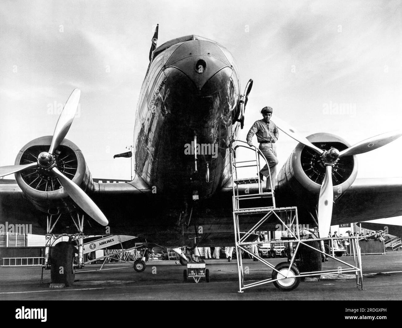 American airlines Black and White Stock Photos & Images Alamy