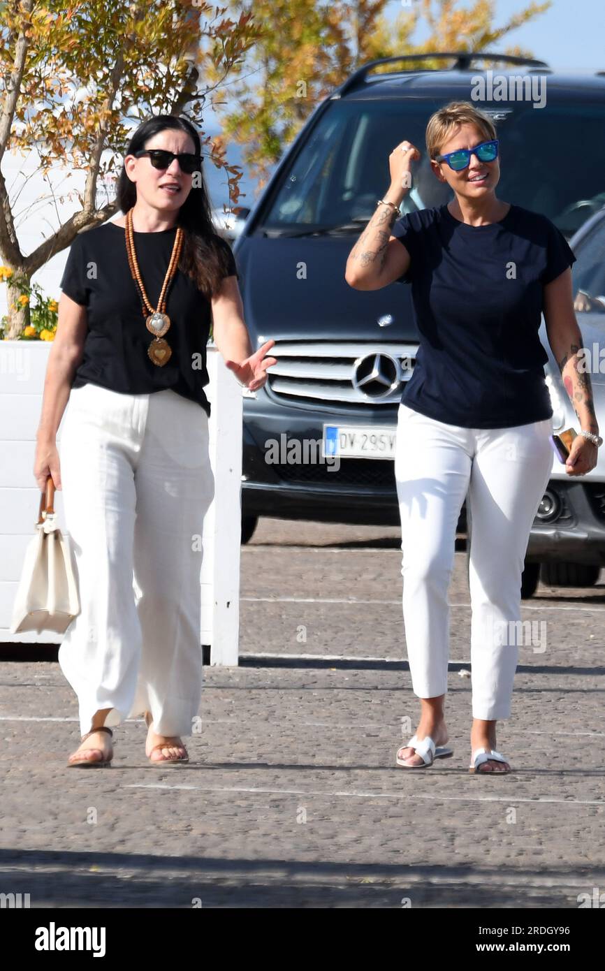 Ischia, Italy. 12th July, 2022.Paola Turci,Francesca Pascale   attends the Ischia Global Fest 2023 at Ischia Global Film & Music Festival, Arriva  at Stock Photo