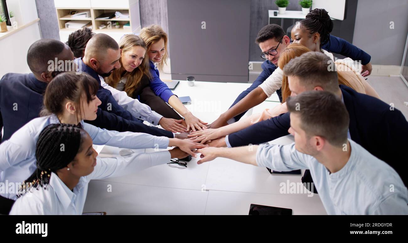 Motivated diverse business team hi-res stock photography and images - Alamy