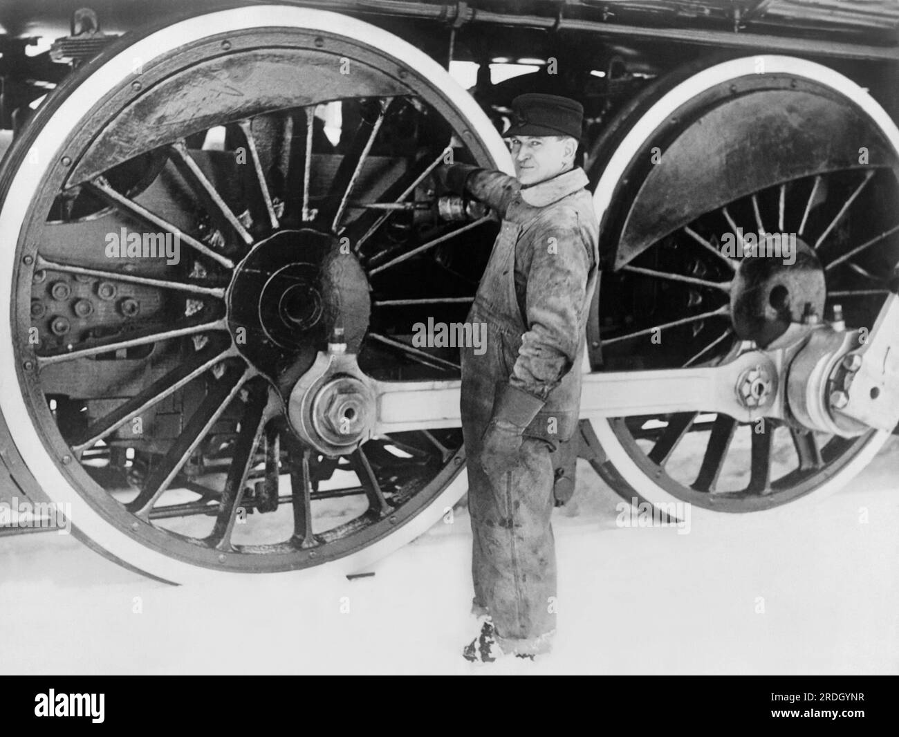 Schenectady, New York February 16, 1927 An engineer greases one of the