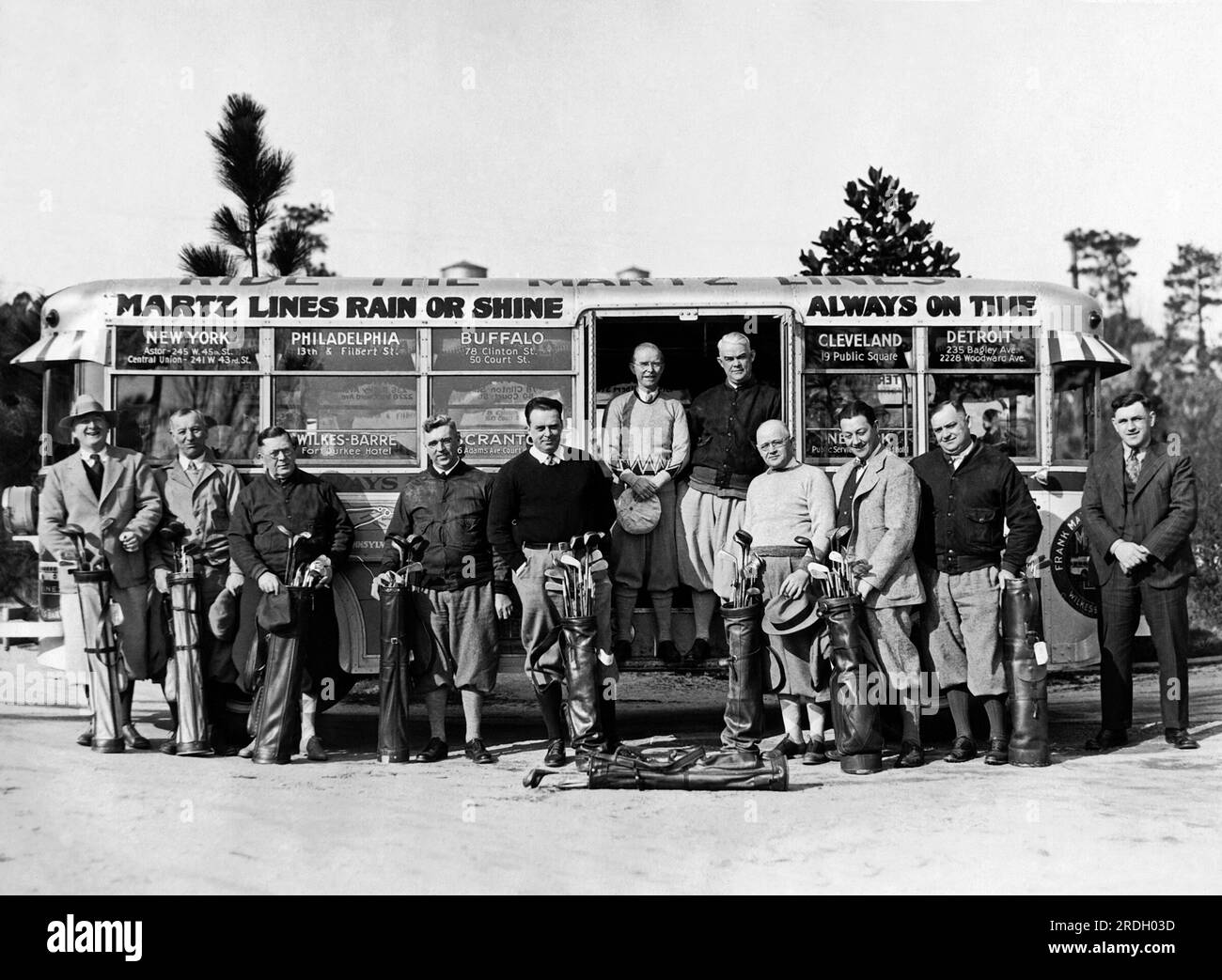 Pinehurst, North Carolina c. 1928 A group of golfers from WilkesBarre