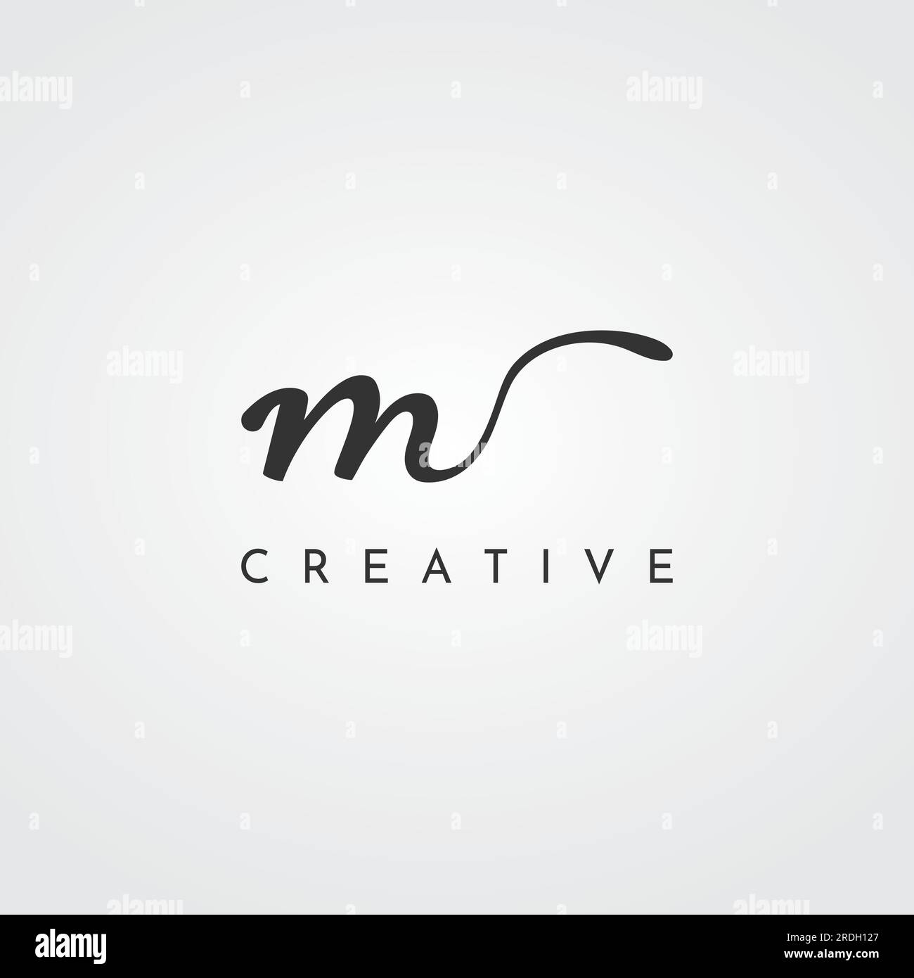 Abstract initial logo minimalist letter M element. Symbol of modern, elegant,  unique and luxurious geometry. Design for corporate business identity. -  indivstock