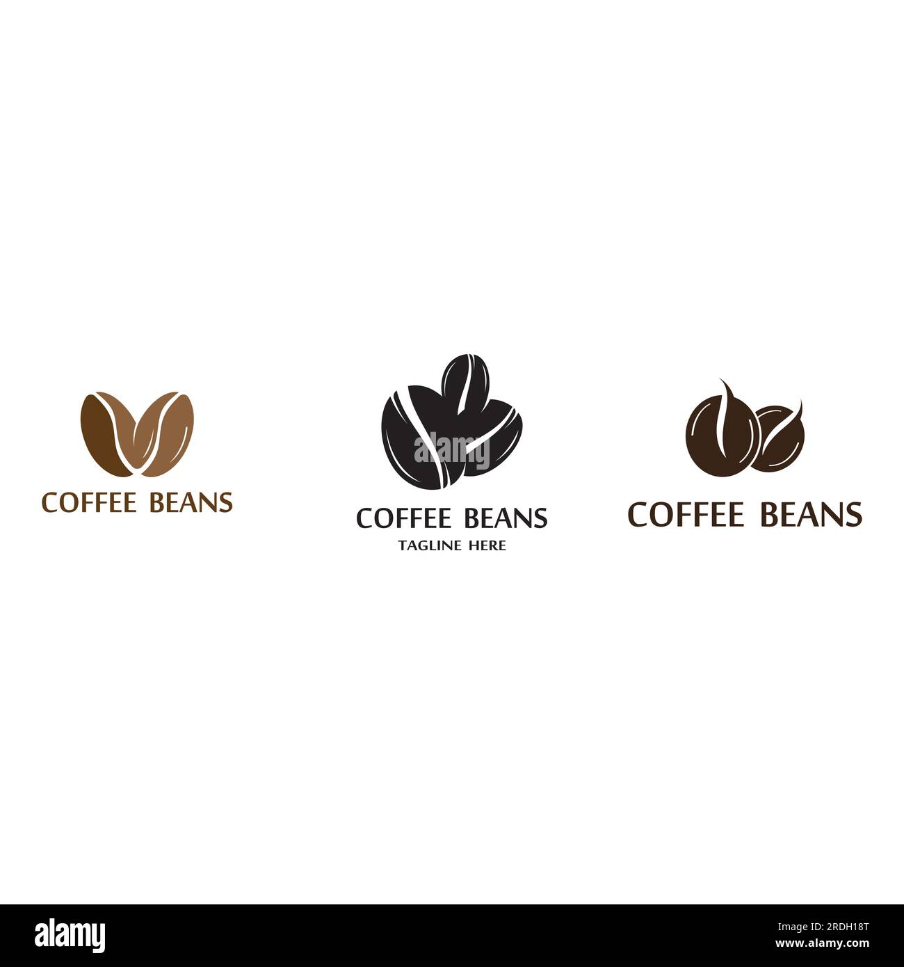 coffee bean icon vector illustration template Stock Vector Image & Art ...