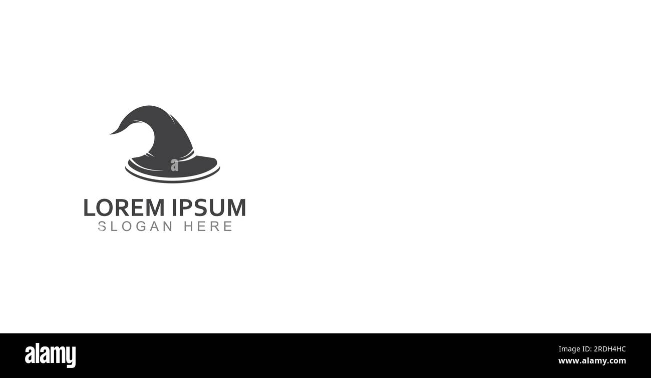 Wizard cap logo .By using vector design concept. Stock Vector