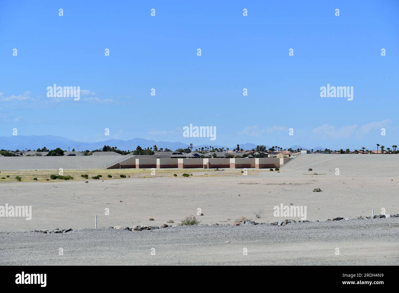 Las Vegas, USA. 20th July, 2023. A view of the dry Duck Creek Lower