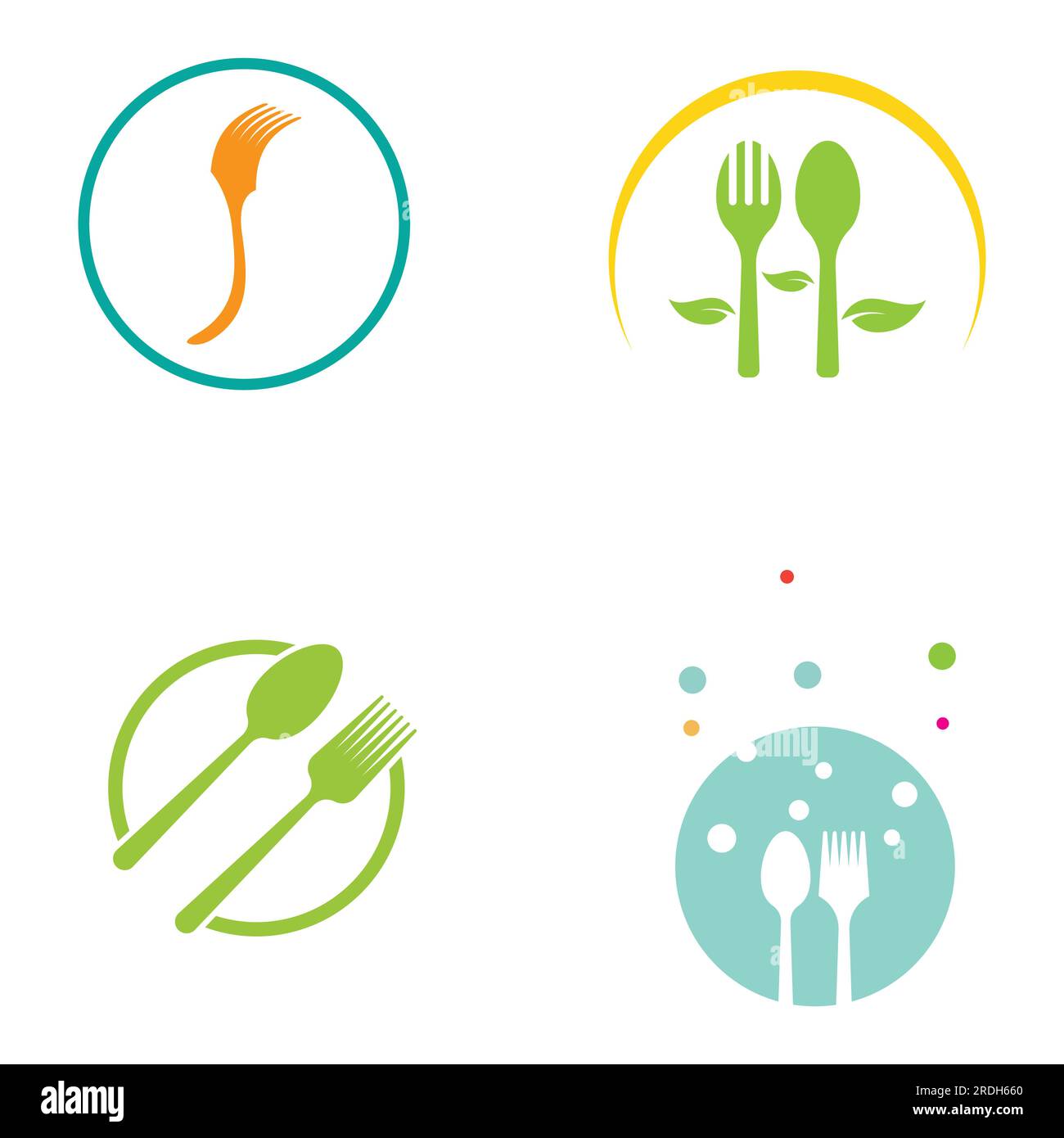 spoon,fork,and knife icon logo vector Stock Vector Image & Art - Alamy
