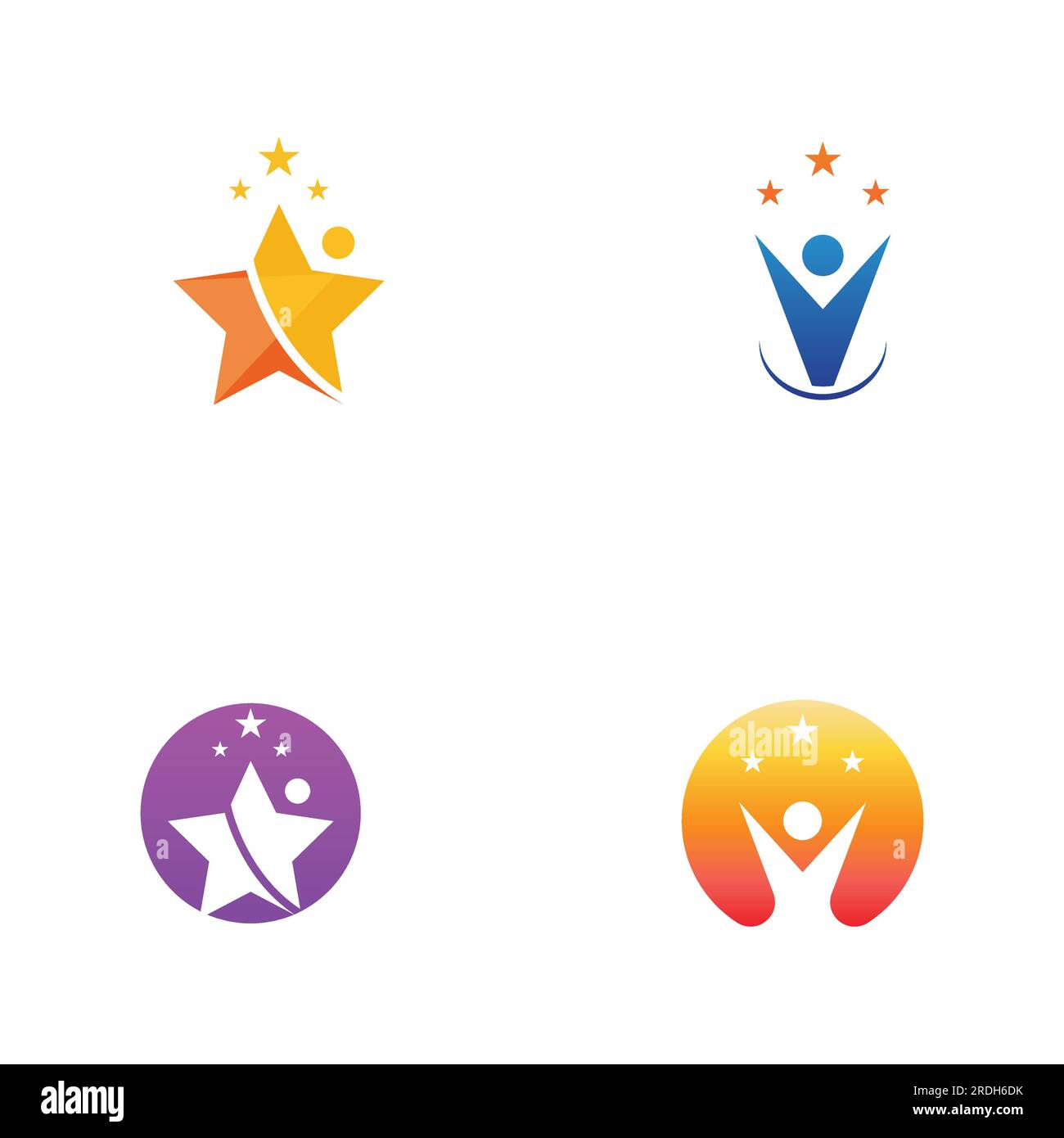 People star logo and vector images Stock Vector