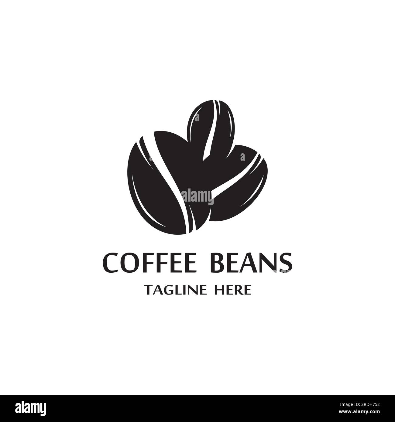 coffee bean icon vector illustration template Stock Vector Image & Art ...