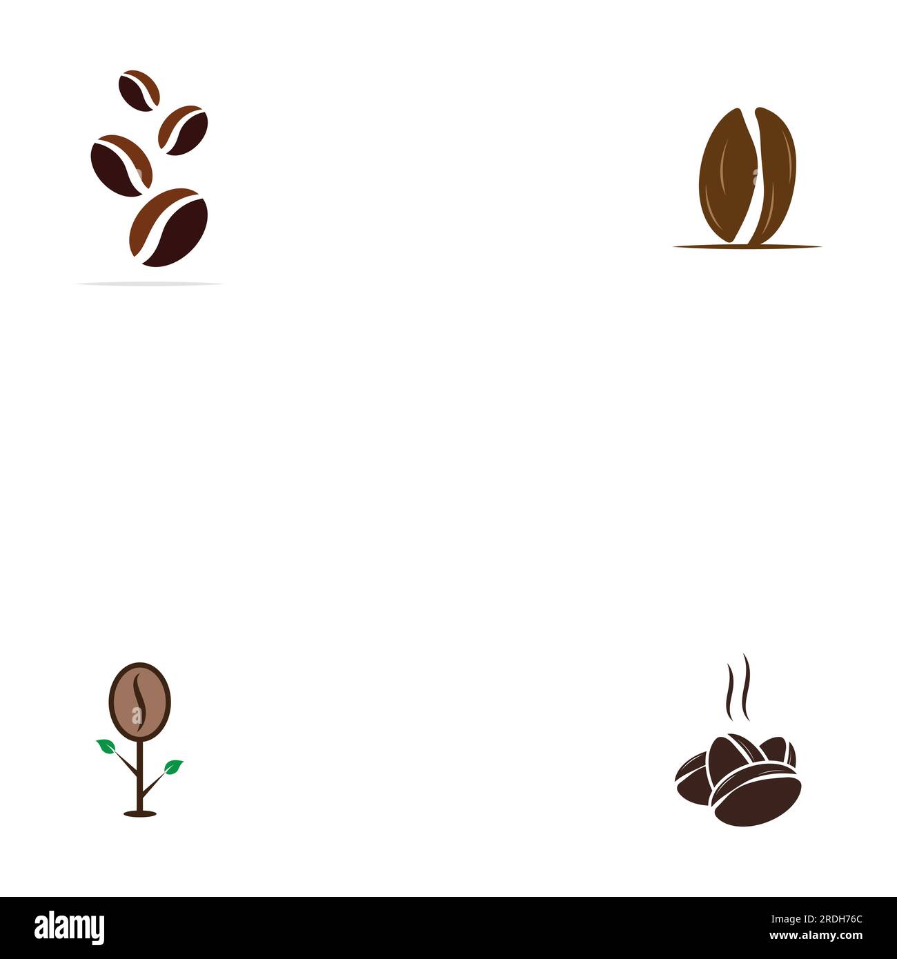 coffee bean icon vector illustration template Stock Vector Image & Art ...