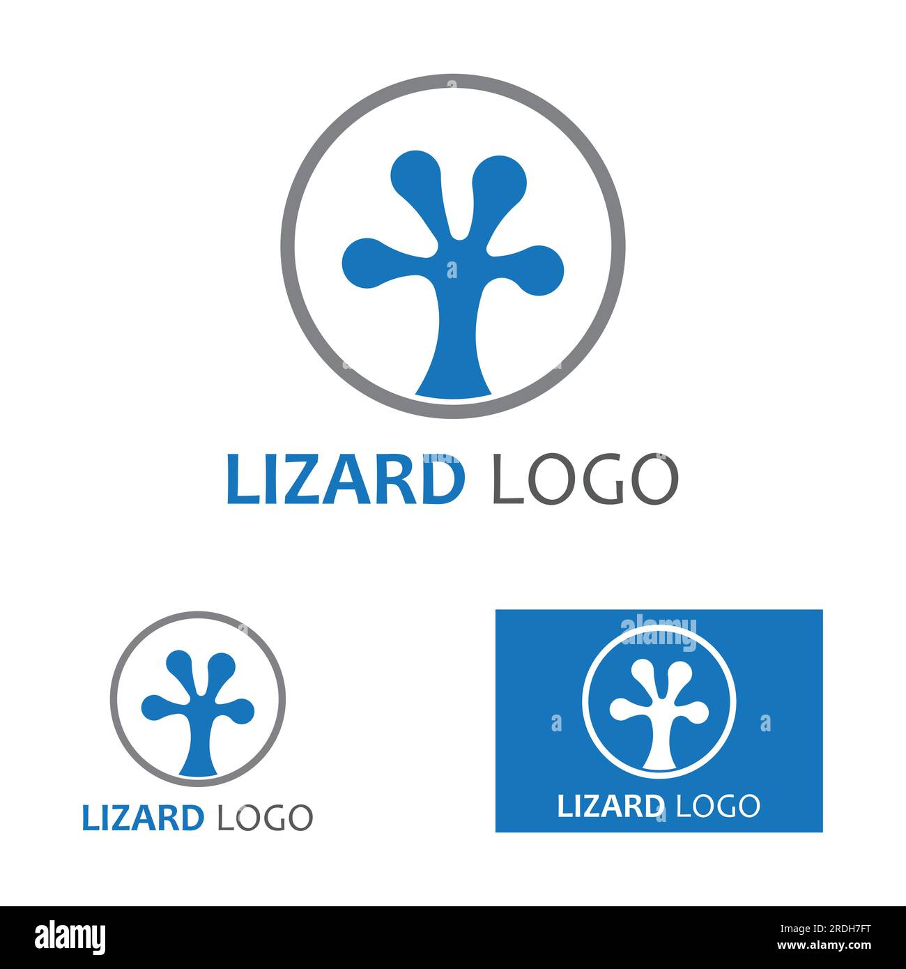 house lizard or gecko logo, with vector logo design. Stock Vector