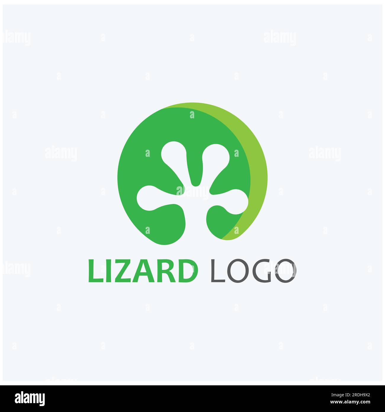 house lizard or gecko logo, with vector logo design. Stock Vector