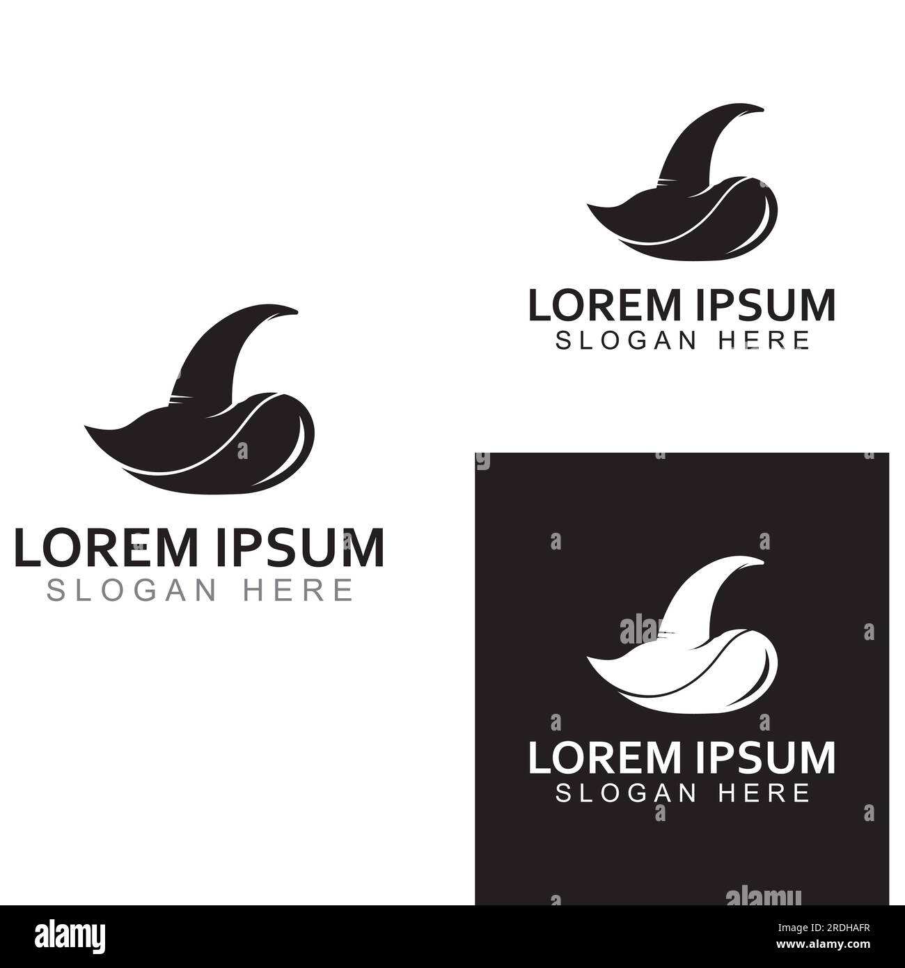 Wizard cap logo .By using vector design concept. Stock Vector