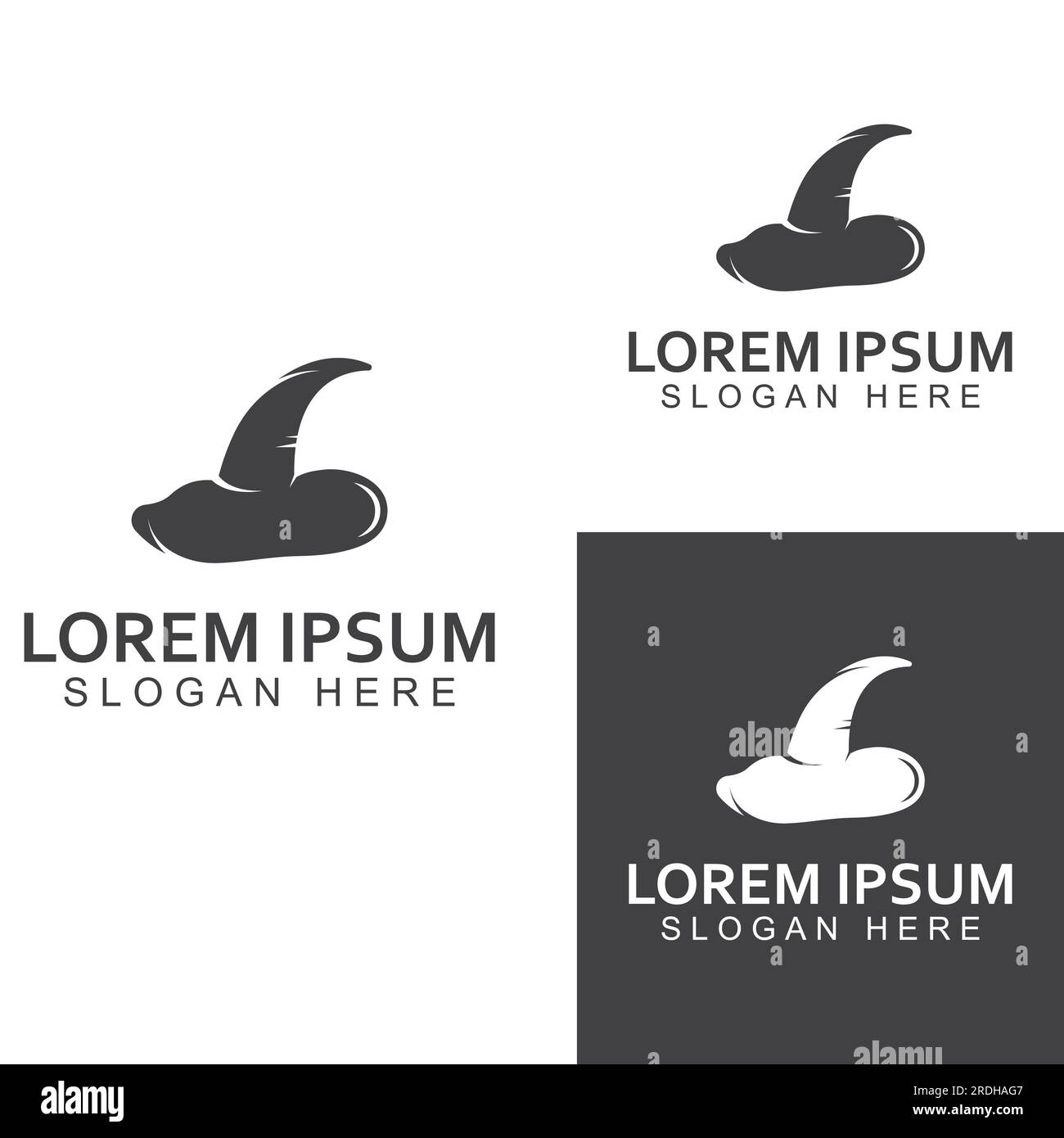Wizard cap logo .By using vector design concept. Stock Vector