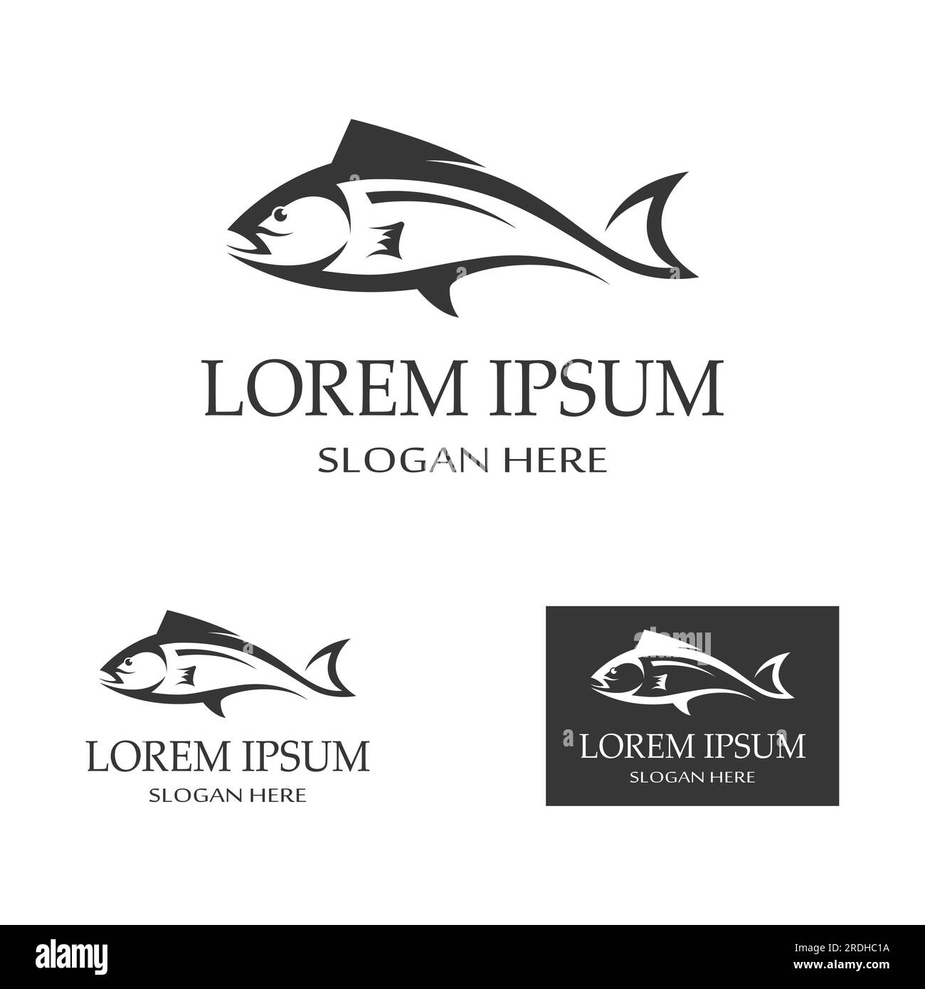 Fish logo, fish oil and seafood restaurant icon. With concept icon
