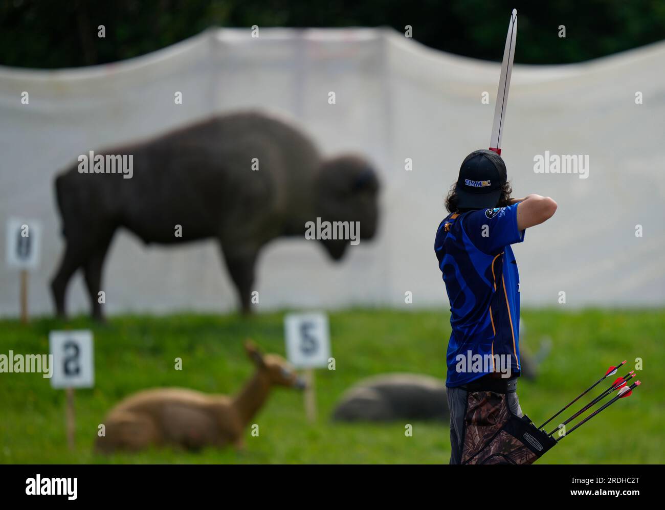 Halifax, Canada. 21st July, 2023. Cikqwlx HallAndrew, of Team British