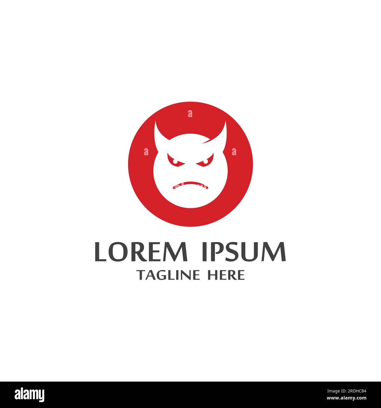 Devil horn Vector icon design illustration logo Template Stock Vector