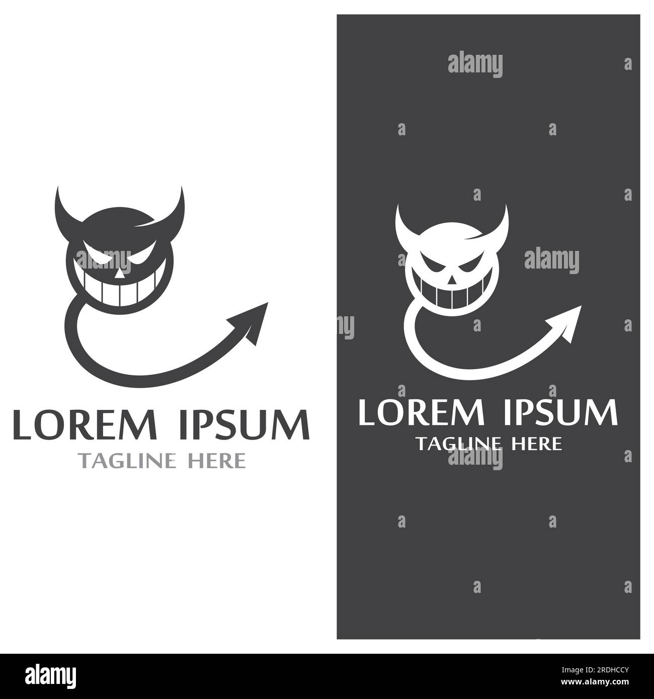 Devil horn Vector icon design illustration logo Template Stock Vector