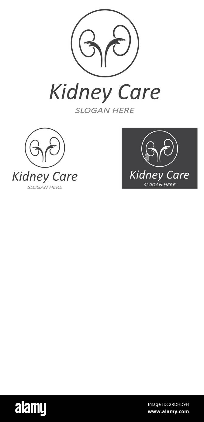 kidney health and kidney care logo using vector concept icon Stock ...